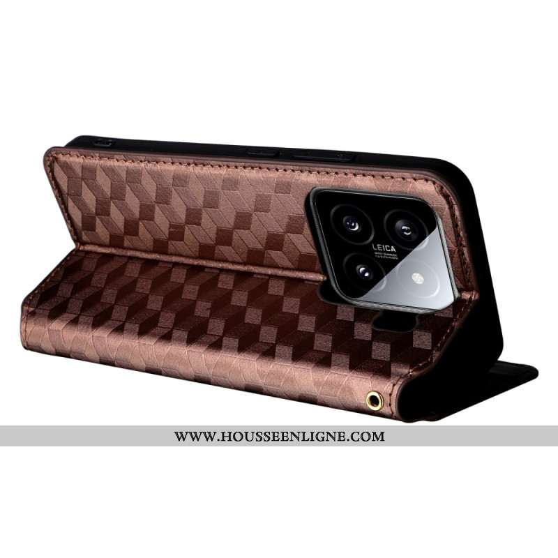 Flip Cover Xiaomi 15 Pro Motif 3D