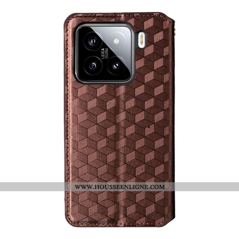 Flip Cover Xiaomi 15 Pro Motif 3D