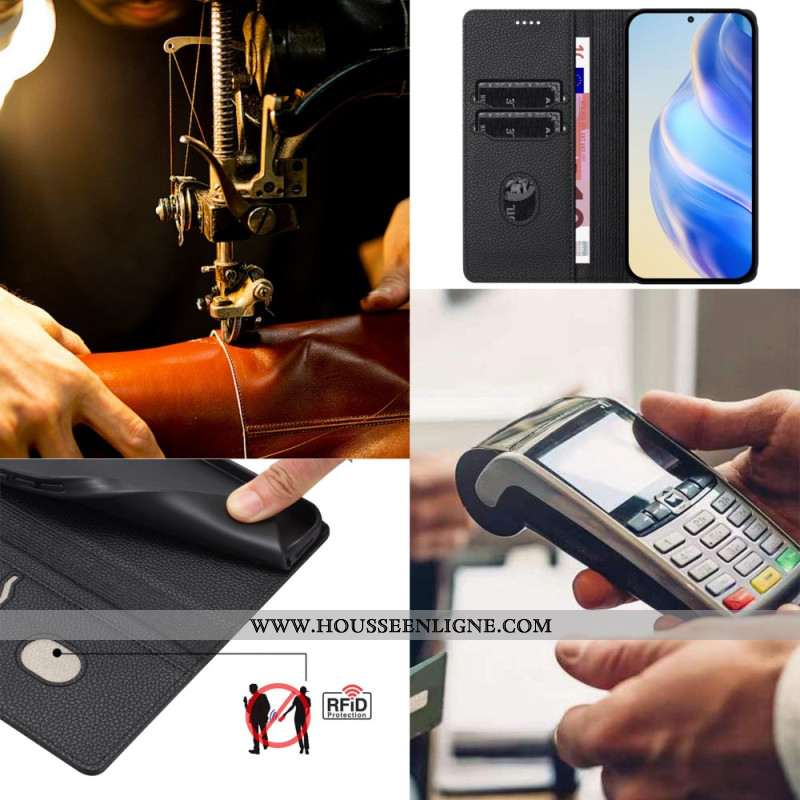 Flip Cover Xiaomi 15 Pro Simili Cuir Blocage RFID