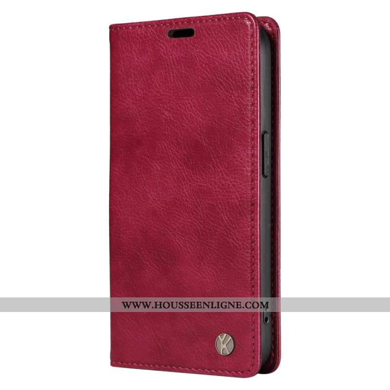 Flip Cover Xiaomi 15 Style Vintage YIKATU