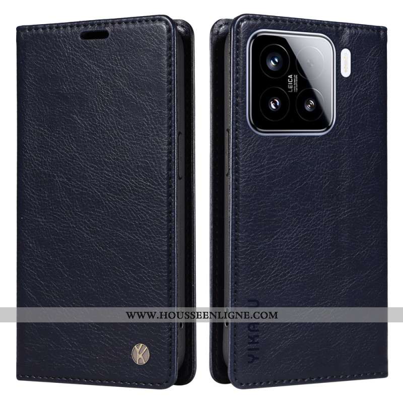 Flip Cover Xiaomi 15 Style Vintage YIKATU
