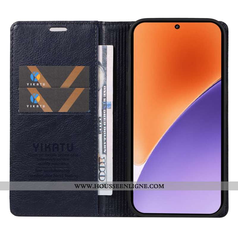 Flip Cover Xiaomi 15 Style Vintage YIKATU