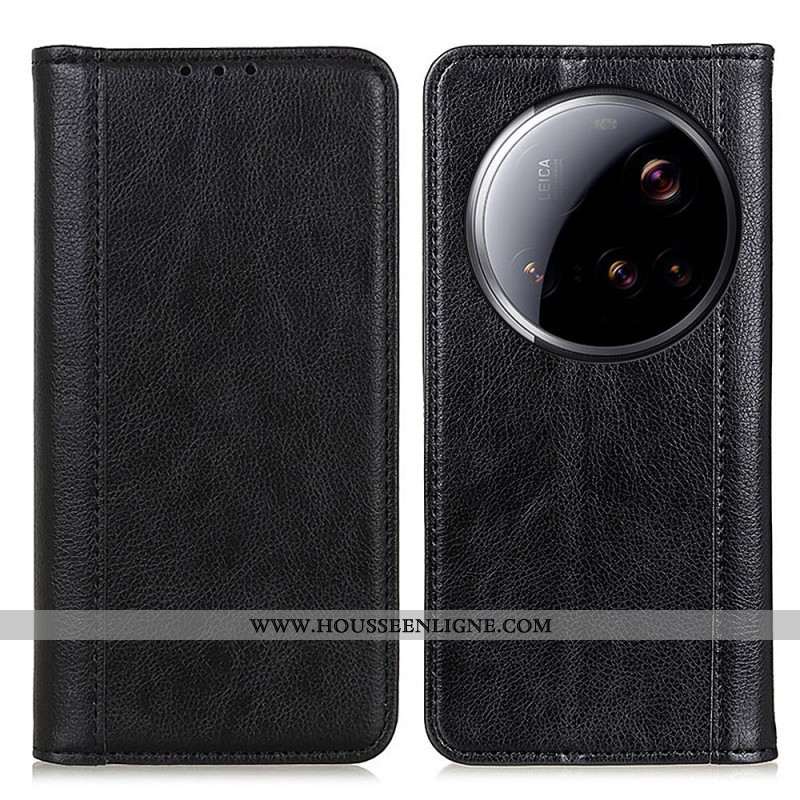 Flip Cover Xiaomi 15 Ultra Cuir Fendu