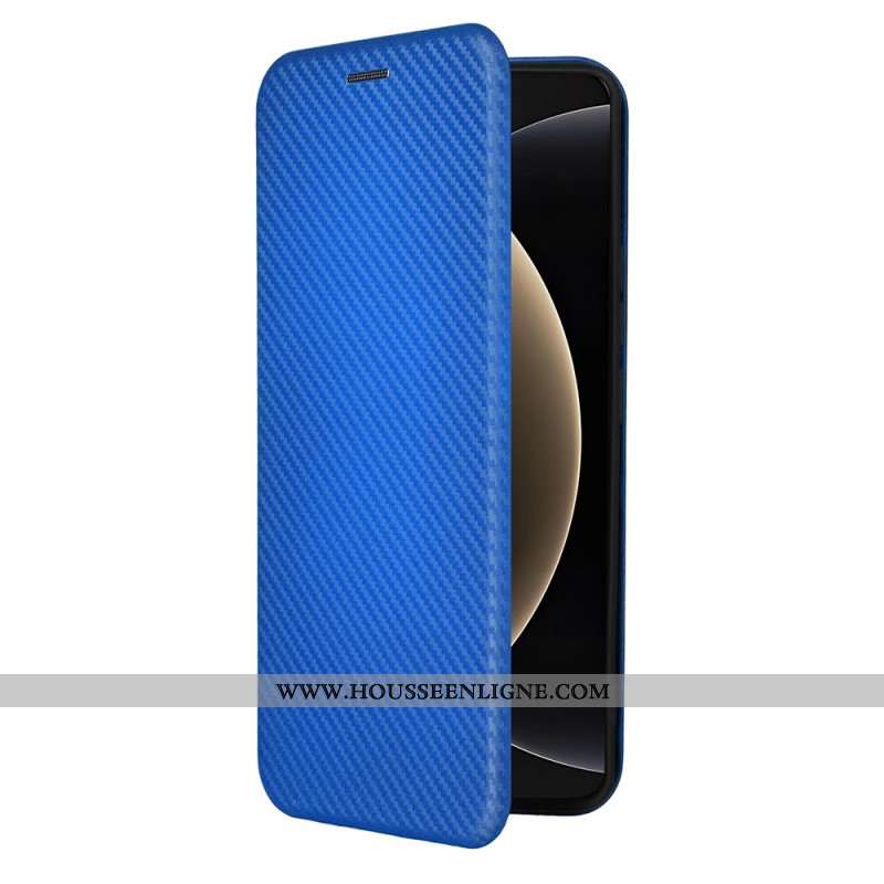 Flip Cover Xiaomi 15 Ultra Fibre Carbone Brossée