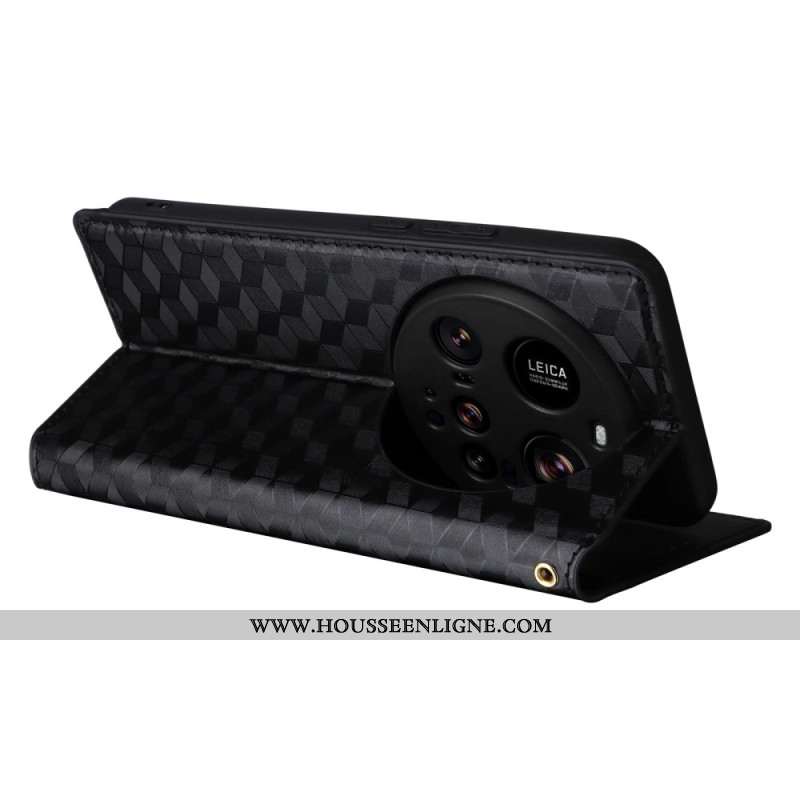 Flip Cover Xiaomi 15 Ultra Losanges 3D