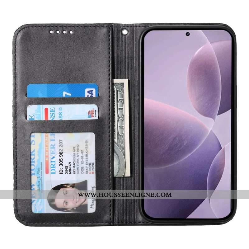 Flip Cover Xiaomi 15 Ultra Portefeuille à Lanière