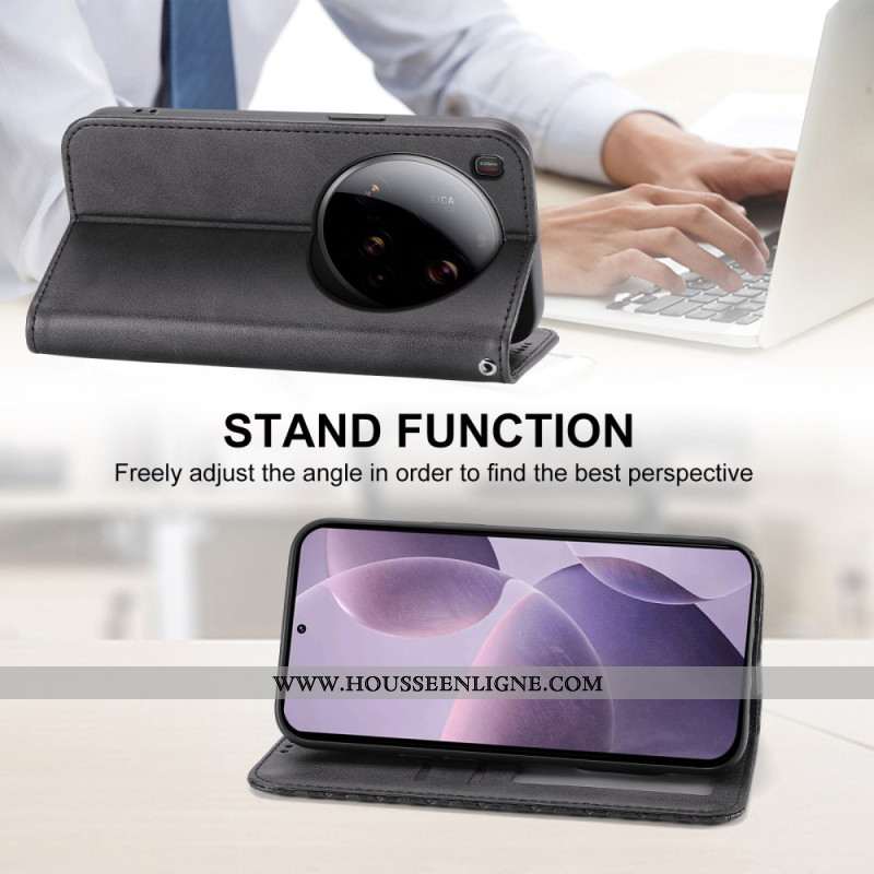 Flip Cover Xiaomi 15 Ultra Portefeuille à Lanière