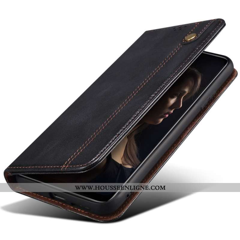 Flip Cover Xiaomi 15 Ultra Simili Cuir Ciré