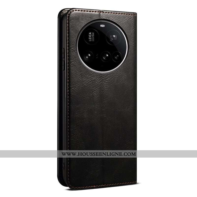 Flip Cover Xiaomi 15 Ultra Simili Cuir Ciré