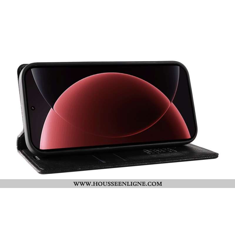 Flip Cover Xiaomi 15 Ultra Simili Cuir Litchi YIKATU