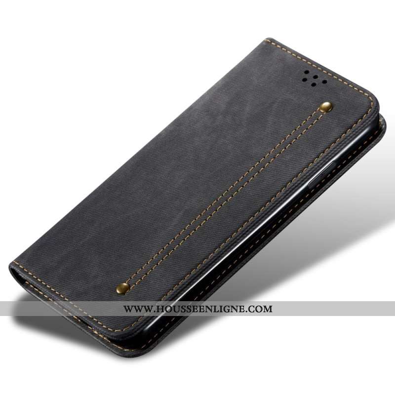 Flip Cover Xiaomi 15 Ultra Tissu Jeans
