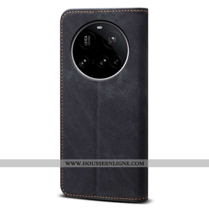 Flip Cover Xiaomi 15 Ultra Tissu Jeans