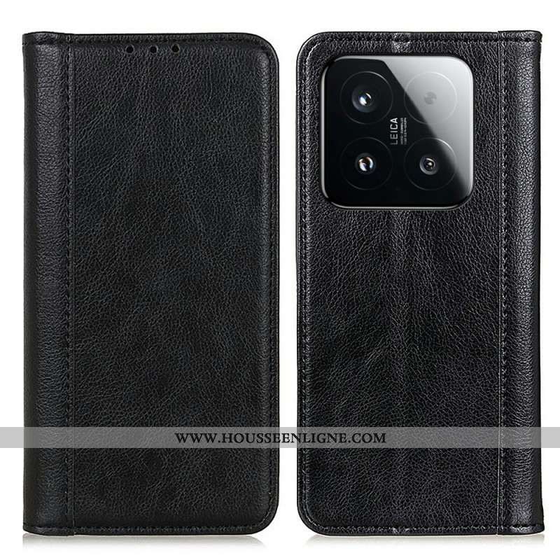Flip Cover Xiaomi 15T Cuir fendu