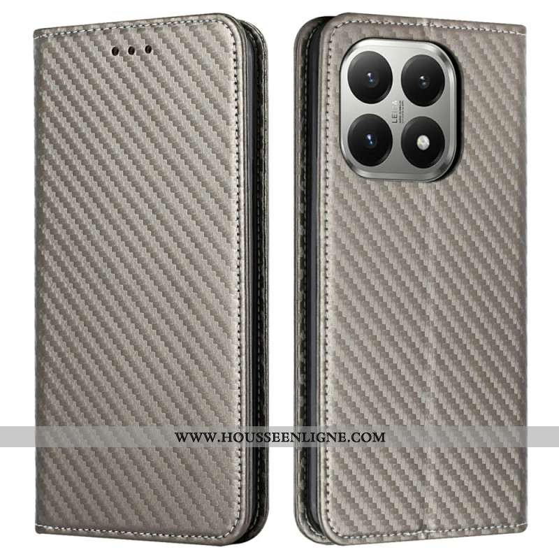 Flip Cover Xiaomi 15T Fibre Carbone