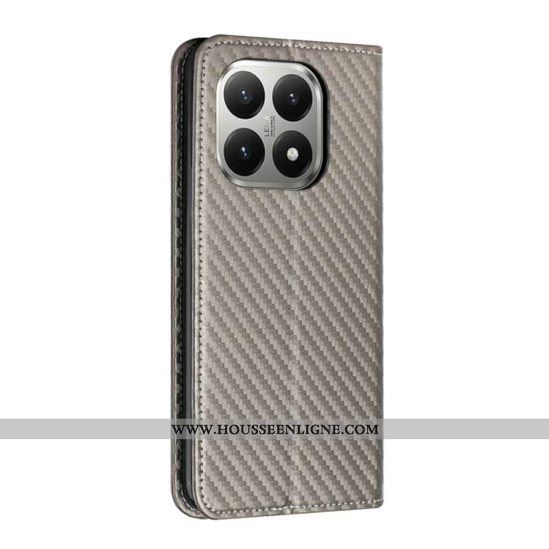 Flip Cover Xiaomi 15T Fibre Carbone