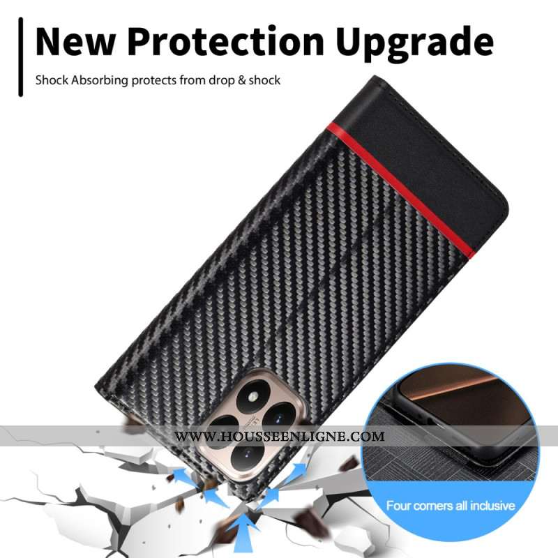Flip Cover Xiaomi 15T Fibre Carbone