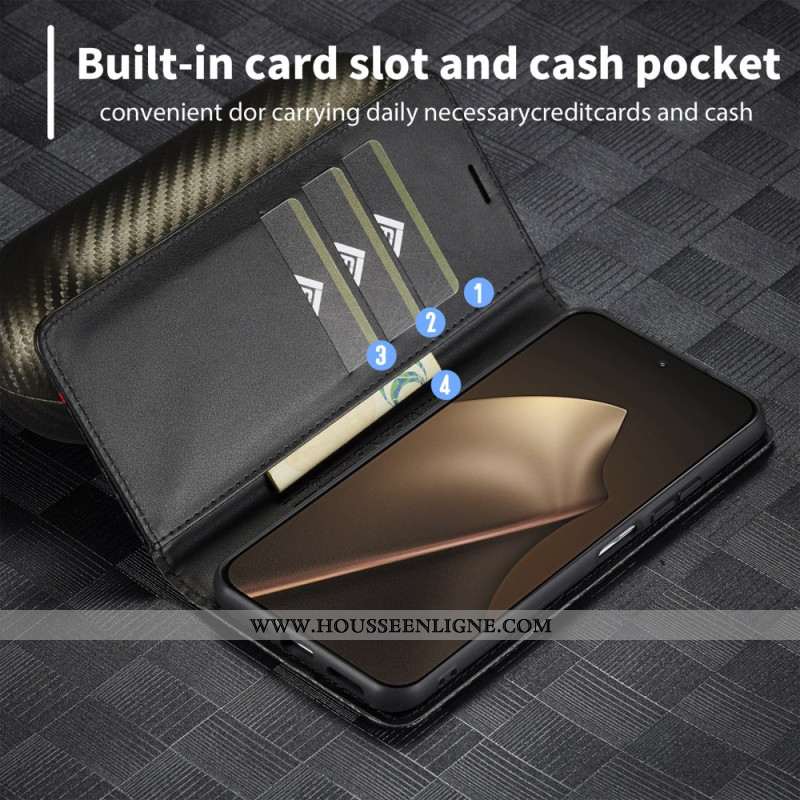 Flip Cover Xiaomi 15T Fibre Carbone