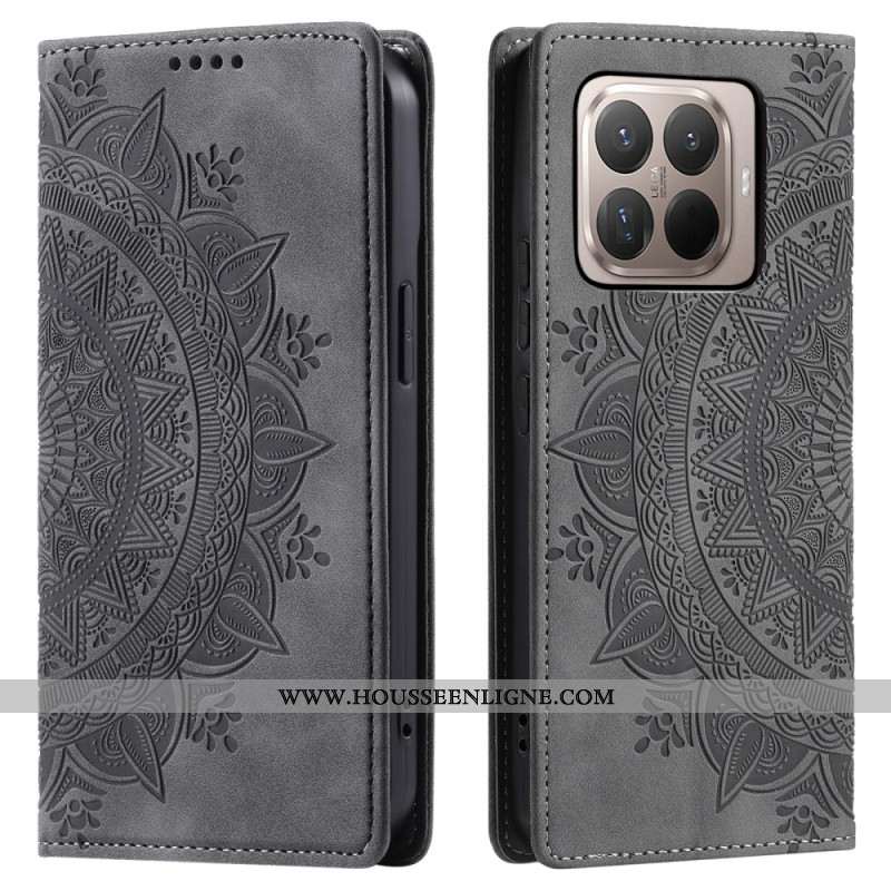 Flip Cover Xiaomi 15T Pro Effet Daim Mandala