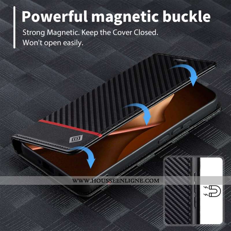 Flip Cover Xiaomi 15T Pro Fibre Carbone