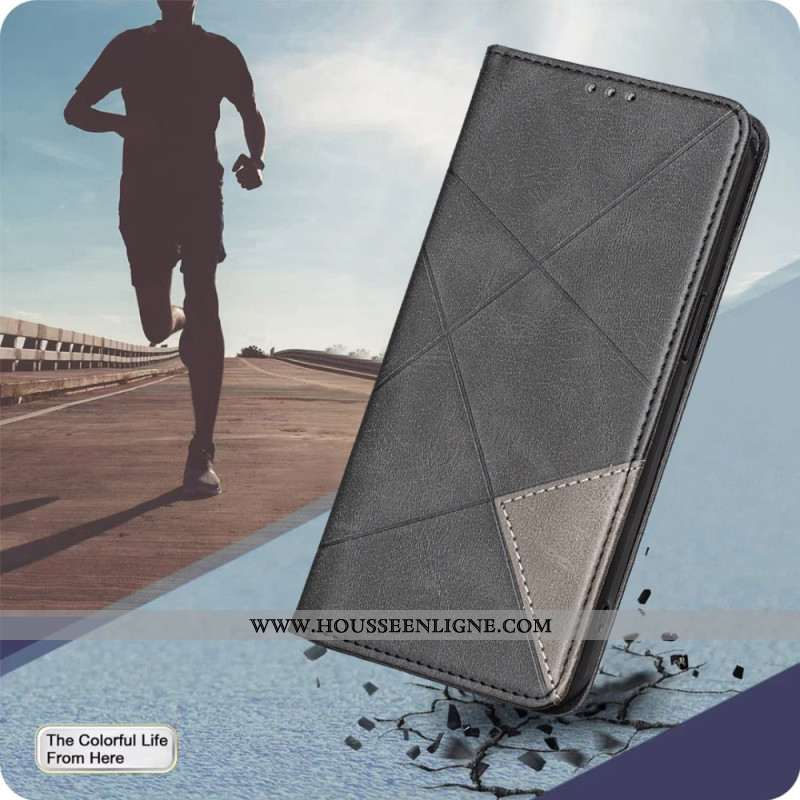 Flip Cover Xiaomi 15T Pro Motif Géométrique