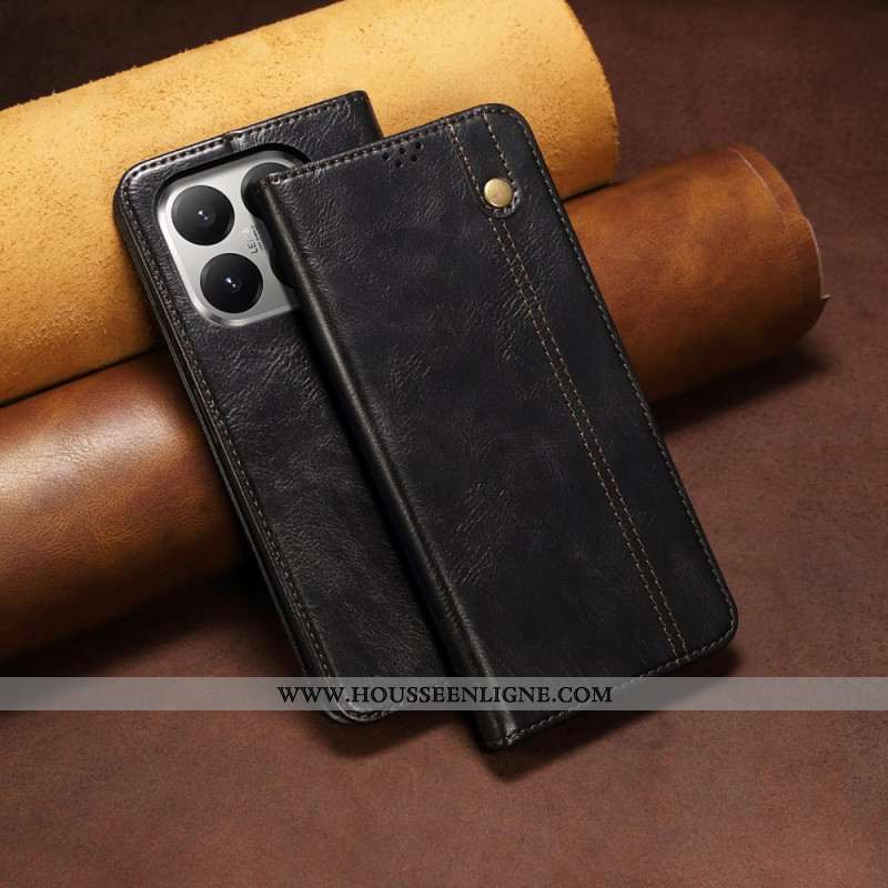 Flip Cover Xiaomi 15T Simili Cuir Ciré