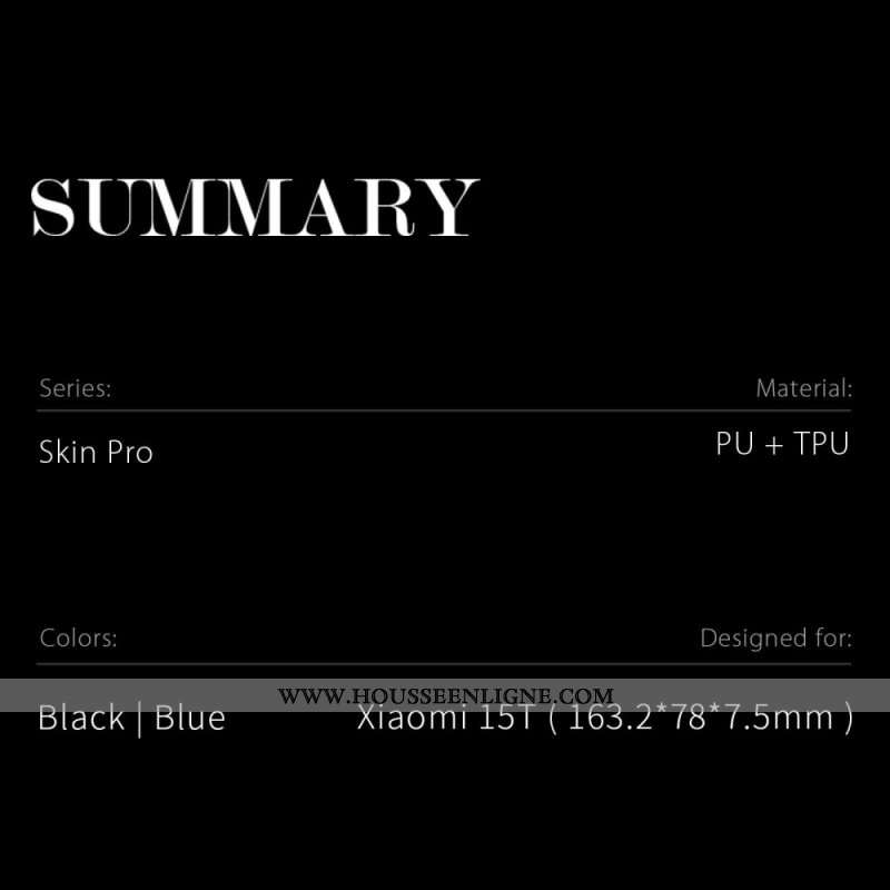 Flip Cover Xiaomi 15T Skin Pro Series DUX DUCIS