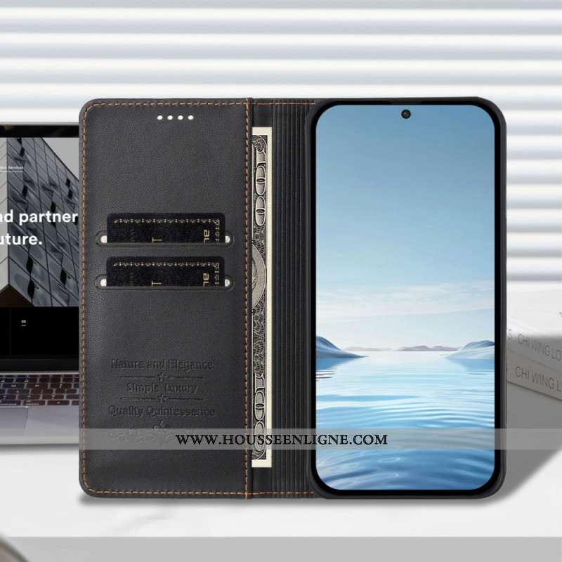 Flip Cover Xiaomi 17 Fermeture Magnétique et Protection RFID