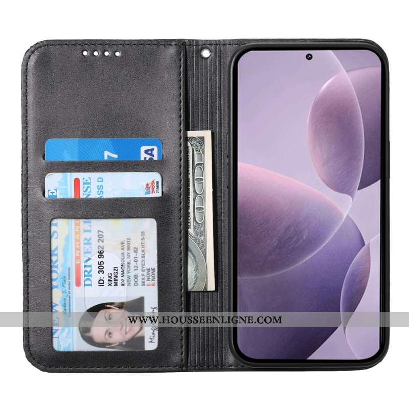 Flip Cover Xiaomi 17 Frise Impression Losanges