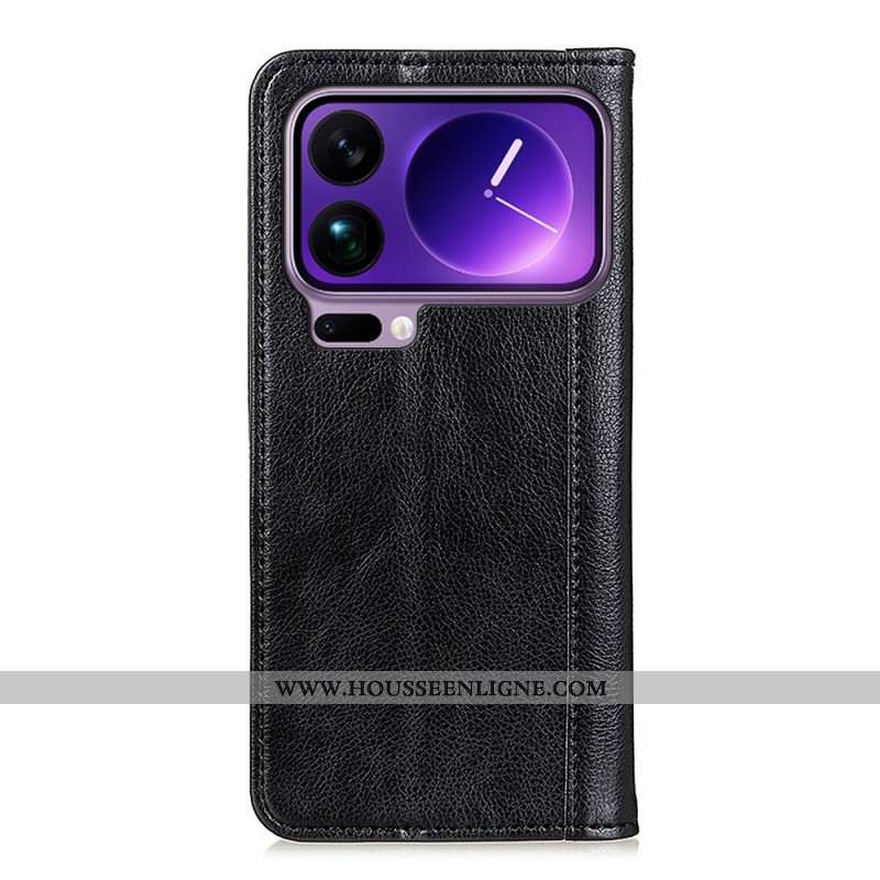 Flip Cover Xiaomi 17 Pro Max Cuir Fendu
