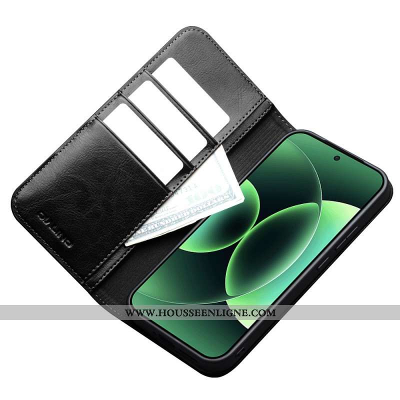 Flip Cover Xiaomi 17 Pro Max Cuir Véritable QIALINO