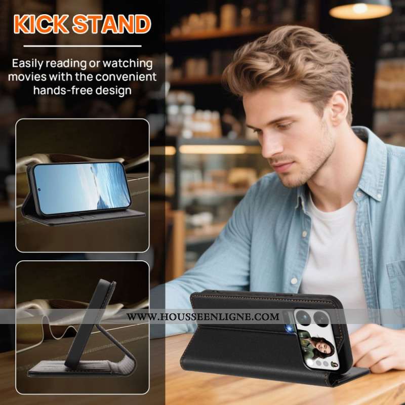 Flip Cover Xiaomi 17 Pro Max Fermeture Magnétique et Protection RFID