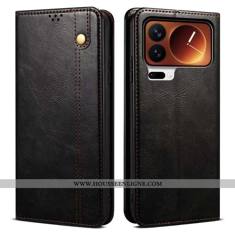 Flip Cover Xiaomi 17 Pro Simili Cuir Ciré