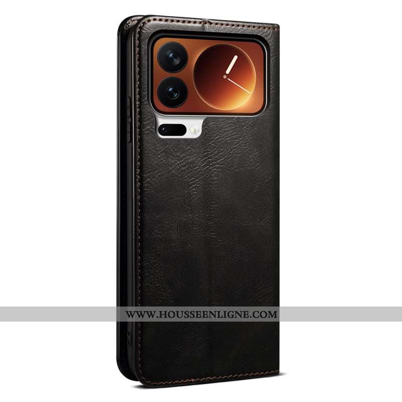 Flip Cover Xiaomi 17 Pro Simili Cuir Ciré