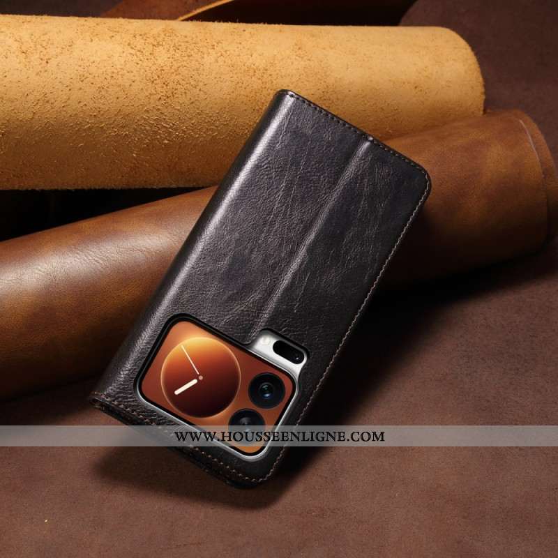 Flip Cover Xiaomi 17 Pro Simili Cuir Ciré