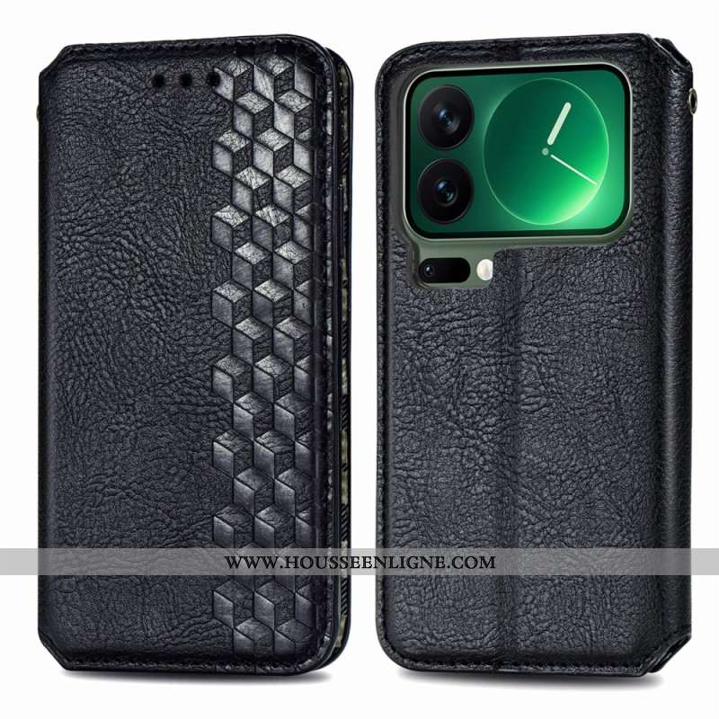 Flip Cover Xiaomi 17 Pro Vintage Motif Losanges