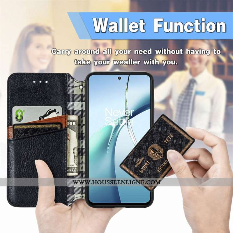 Flip Cover Xiaomi 17 Pro Vintage Motif Losanges