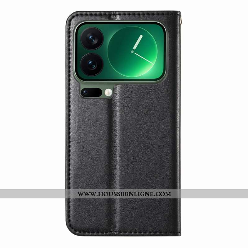 Flip Cover Xiaomi 17 Pro avec Dragonne Élastique