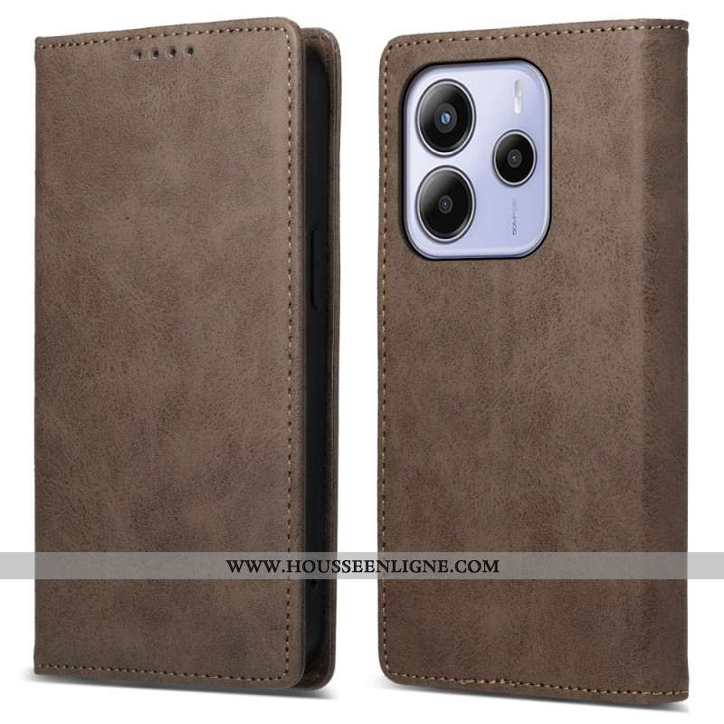 Flip Cover Xiaomi Redmi Note 14 4G Blocage RFID Vintage