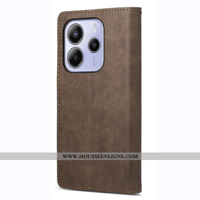 Flip Cover Xiaomi Redmi Note 14 4G Blocage RFID Vintage