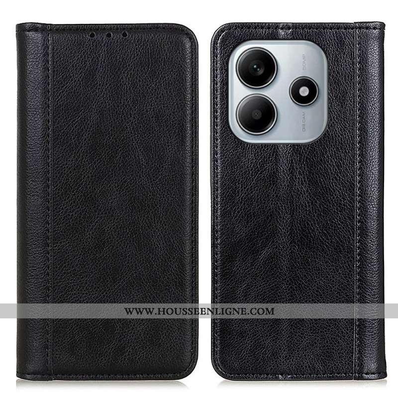 Flip Cover Xiaomi Redmi Note 14 4G Cuir Fendu