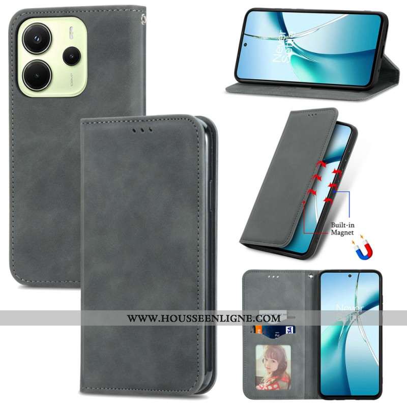 Flip Cover Xiaomi Redmi Note 14 4G Effet Daim