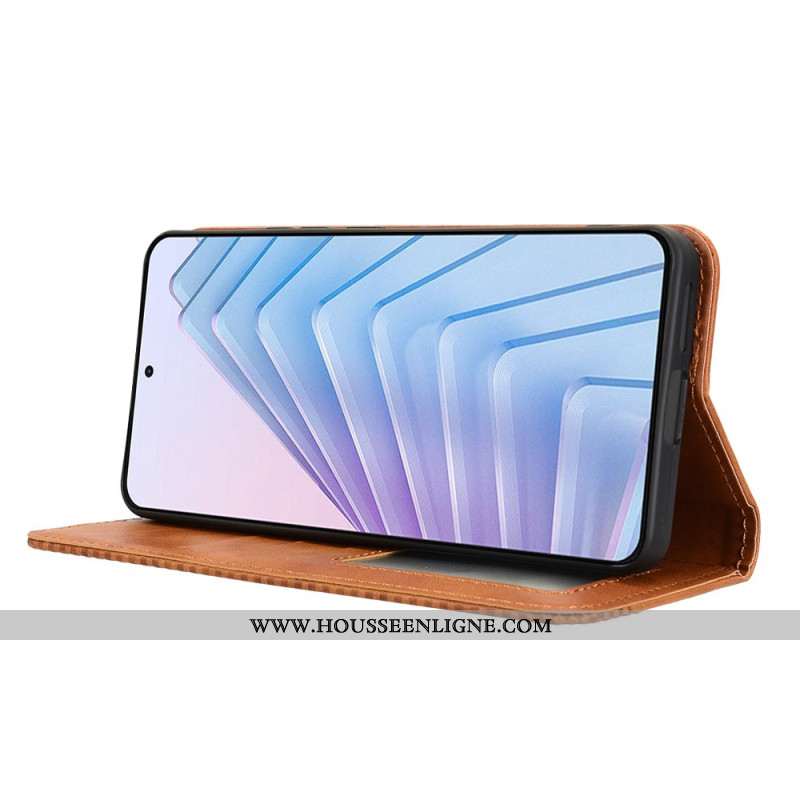 Flip Cover Xiaomi Redmi Note 14 4G Frise Vintage