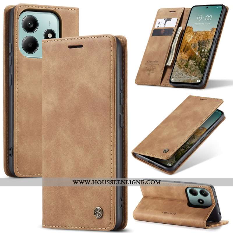Flip Cover Xiaomi Redmi Note 14 5G Effet Cuir CASEME