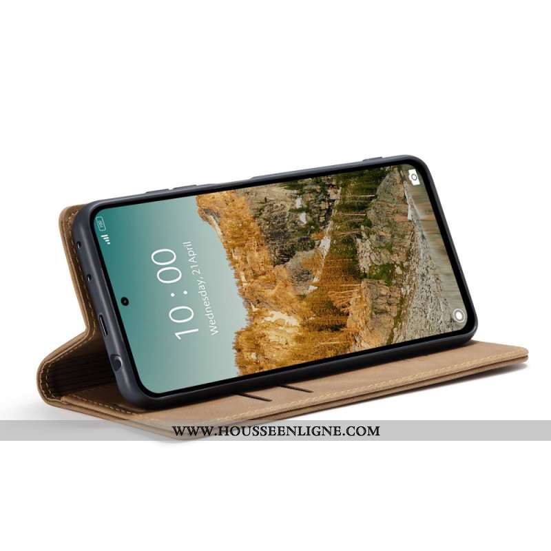 Flip Cover Xiaomi Redmi Note 14 5G Effet Cuir CASEME