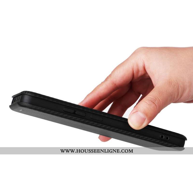 Flip Cover Xiaomi Redmi Note 14 5G Fibre Carbone