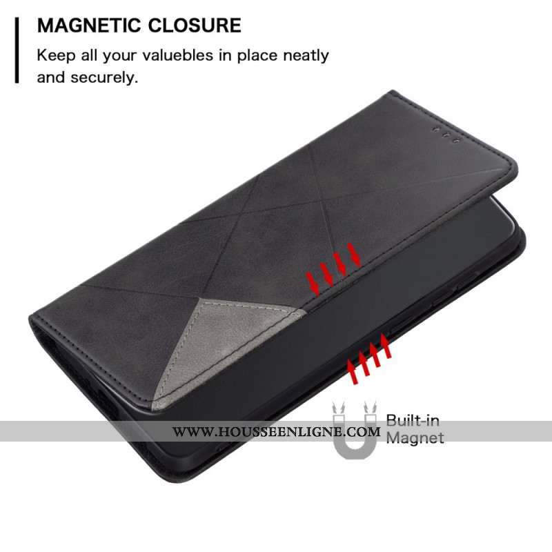 Flip Cover Xiaomi Redmi Note 14 5G Géométrie