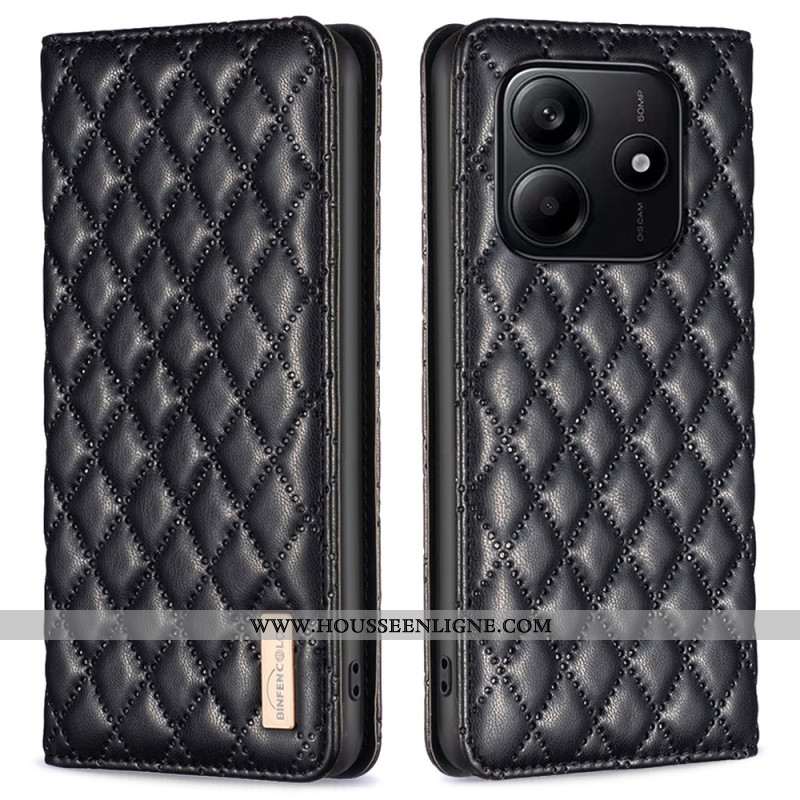 Flip Cover Xiaomi Redmi Note 14 5G Matelassée BINFEN COLOR