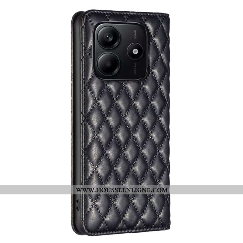 Flip Cover Xiaomi Redmi Note 14 5G Matelassée BINFEN COLOR