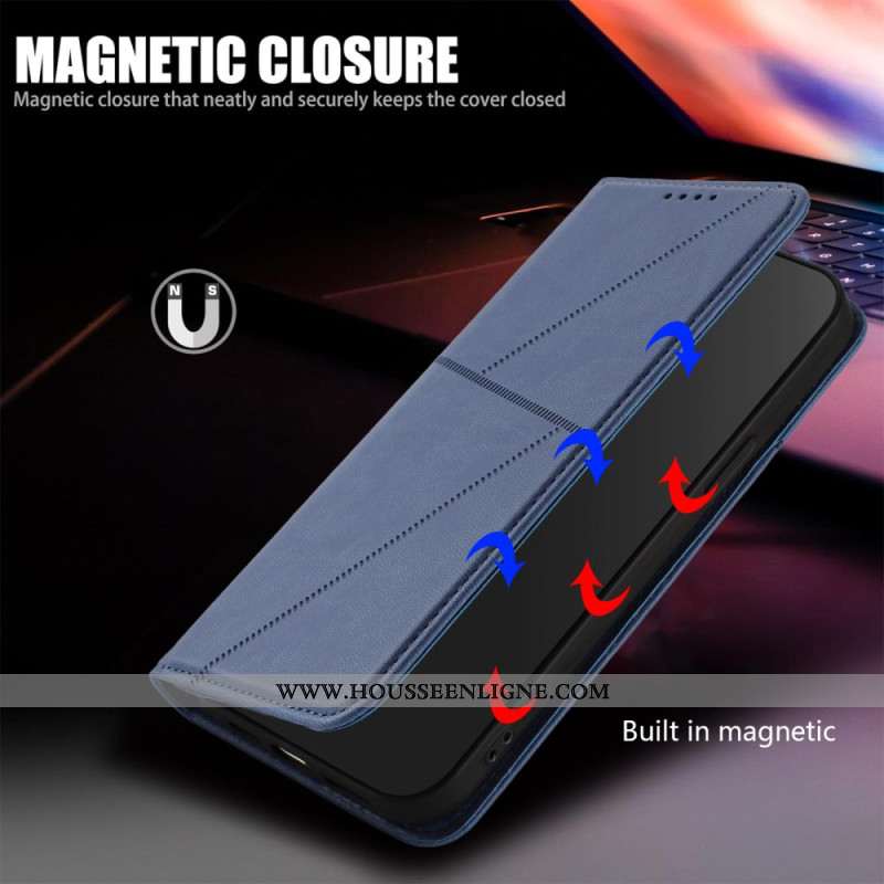 Flip Cover Xiaomi Redmi Note 14 5G / Poco M7 Pro 5G Lignes