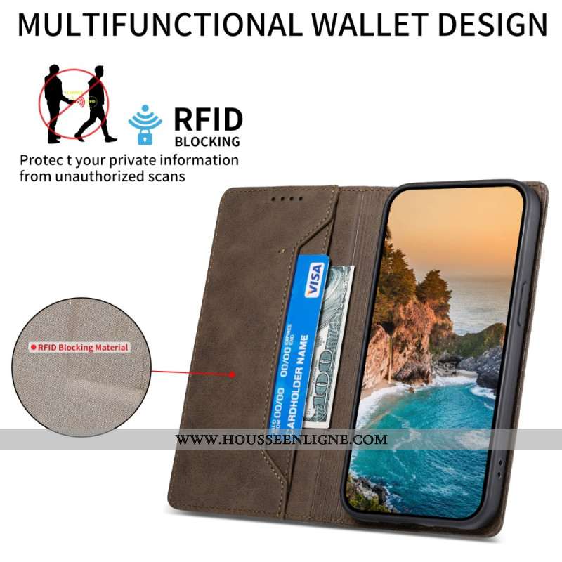 Flip Cover Xiaomi Redmi Note 14 5G Portefeuille RFID